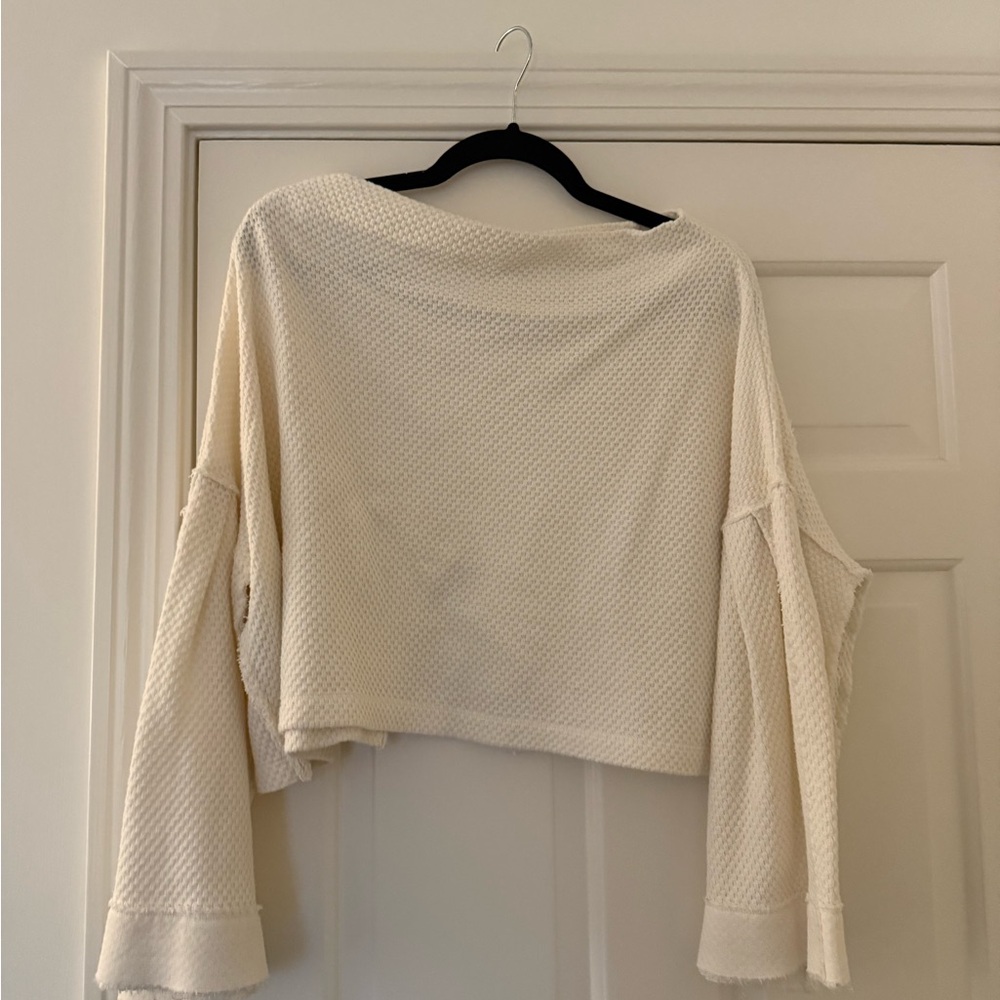 We The Free Boatneck Bell Sleeve Top